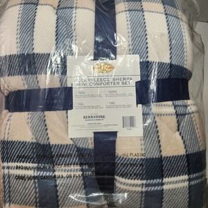 Polarfleece Sherpa King Size Mini Comforter Set
